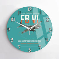 Thumbnail for de Havilland Mosquito FB VI design on turquoise no frame wall clock