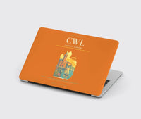 Thumbnail for Cardiff Airport (CWL) design on orange MacBook case