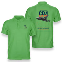 Thumbnail for Panavia Tornado GR4 design on light green double-side polo t-shirt, double-side print