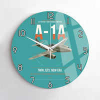 Thumbnail for Messerschmitt Me 262A-1a design on turquoise no frame wall clock