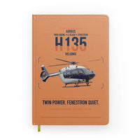 Thumbnail for Airbus H135 design on orange notebook