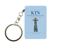 Thumbnail for Ketchikan International Airport (KTN) design on light blue key chain
