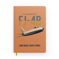 Thumbnail for FJ-4B Fury design on orange notebook