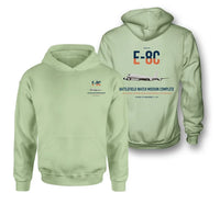 Thumbnail for E-8C Joint STARS design on light green double-side hoodie, double-side print