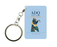 Thumbnail for Kodiak Airport (ADQ) design on light blue key chain