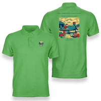 Thumbnail for VINTAGE G4427 - The Apprentice's Solo Dawn - Double-Side Polo T-Shirt design on lightgreen