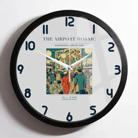 Thumbnail for VINTAGE G4132 - The Airport Mosaic - Designed Wall Clocks design on lightgray framed