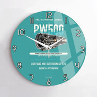 Thumbnail for PW500 design on turquoise no frame wall clock