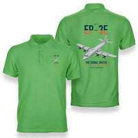 Thumbnail for EP-3E ARIES II design on light green double-side polo t-shirt, double-side print
