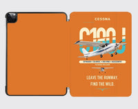 Thumbnail for Cessna 180J Skywagon design on orange ipad tablet case