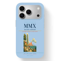 Thumbnail for Malmo Airport (MMX) design on light blue iPhone 17 Pro MagSafe case