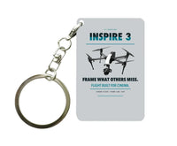 Thumbnail for DJI Inspire 3 Key Chain design on light gray key chain