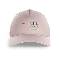 Thumbnail for Corfu International Airport 'Ioannis Kapodistrias' (CFU) design on pink printed hat