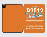 Thumbnail for Tecnam P2012 Traveller design on orange ipad tablet case