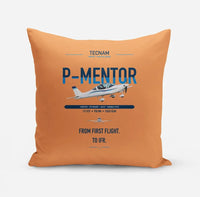 Thumbnail for Tecnam P-Mentor design on orange pillow