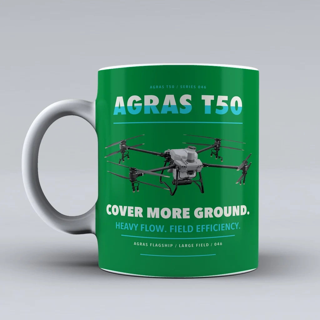 Agras T50 Mug design on green dji