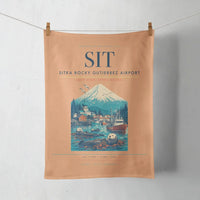 Thumbnail for Sitka Rocky Gutierrez Airport (SIT) design on orange towel