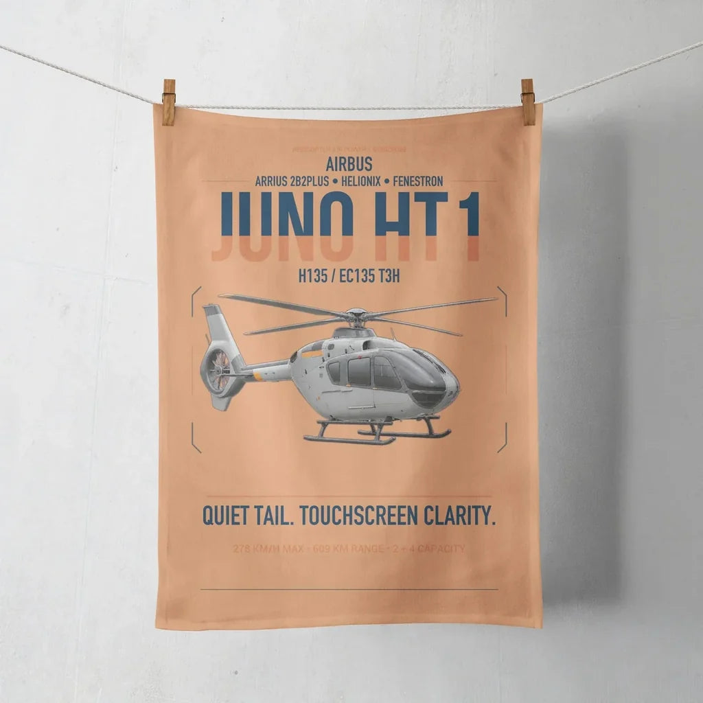 Airbus H135 Juno HT1 design on orange towel