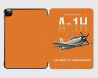 Thumbnail for A-1H Skyraider design on orange ipad tablet case