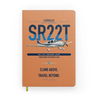 Thumbnail for Cirrus SR22T design on orange notebook