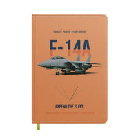 Thumbnail for F-14A Tomcat Defend The Fleet design on orange notebook