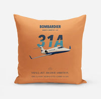 Thumbnail for Bombardier Learjet 31A design on orange pillow