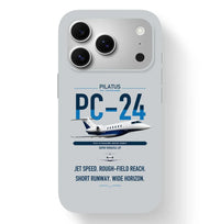 Thumbnail for Pilatus PC-24 design on light gray magsafe iphone case, for iPhone 17 Pro