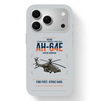 Thumbnail for Boeing AH-64E Apache Guardian design on light gray magsafe iphone case, for iPhone 17 Pro