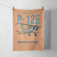 Thumbnail for Boeing P-12E design on orange towel