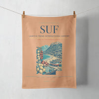 Thumbnail for Lamezia Terme International Airport (SUF) design on orange towel
