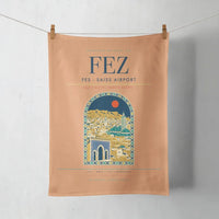 Thumbnail for Fes (FEZ) design on orange towel