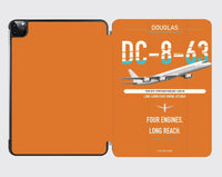 Thumbnail for Douglas DC-8-63 design on orange ipad tablet case