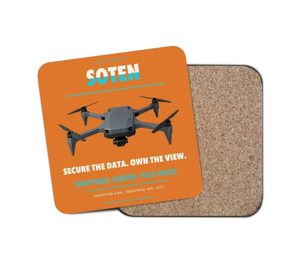 ACSL SOTEN design on orange 1 piece coaster