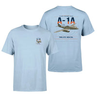 Thumbnail for Messerschmitt Me 262A-1a design on light blue t-shirt, double-side print