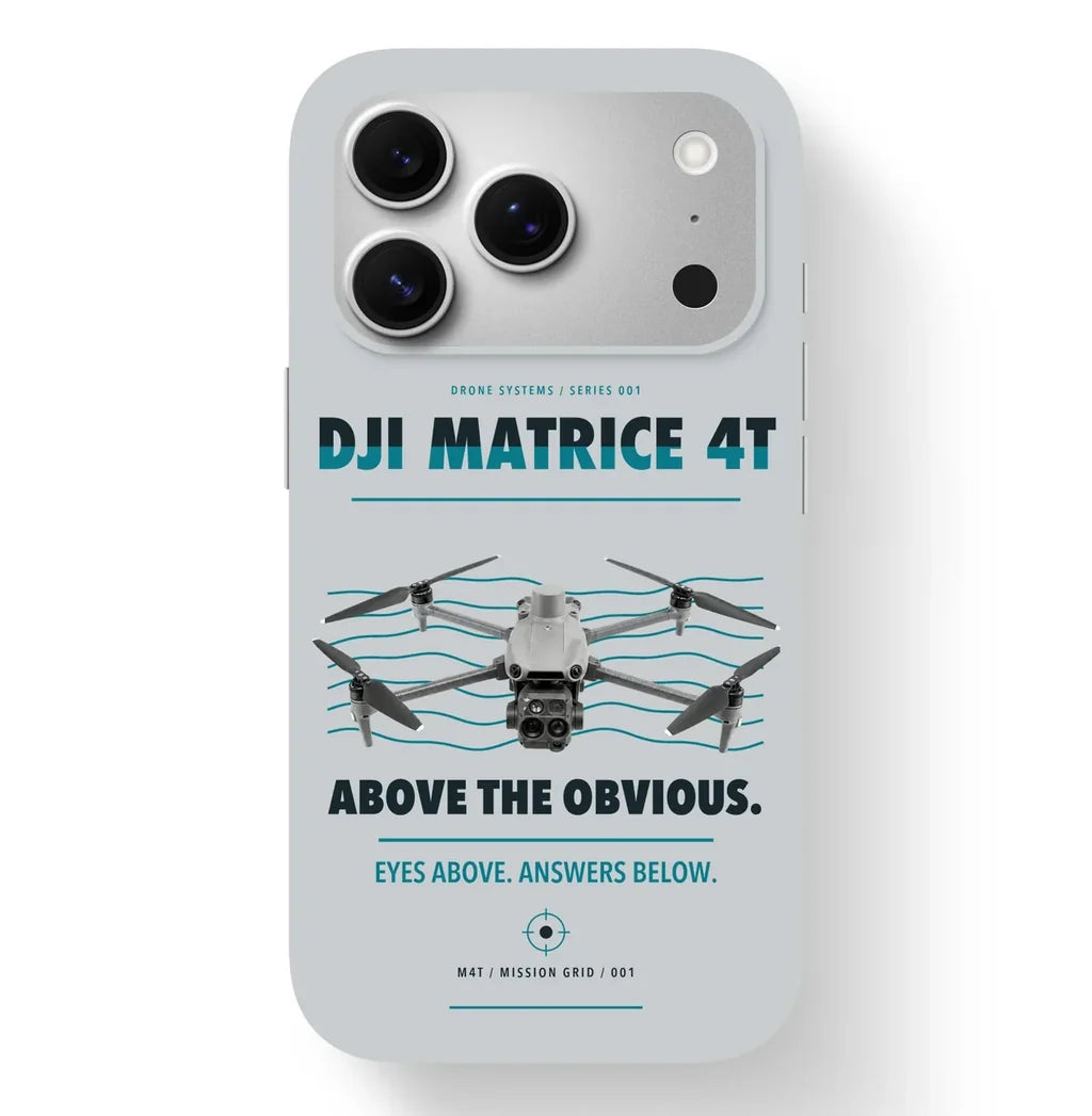 DJI Matrice 4T Case design on light gray iphone case