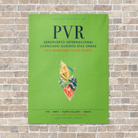 Thumbnail for Aeropuerto Internacional Licenciado Gustavo Díaz Ordaz PVR vertical canvas print - no frame - light green background