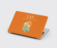 Thumbnail for Capital Region International Airport (LAN) design on orange MacBook case