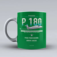 Thumbnail for P.180 Avanti EVO Mug design on green piaggio