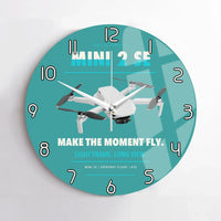 Thumbnail for DJI Mini 2 SE design on turquoise no frame wall clock