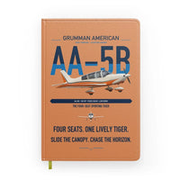 Thumbnail for Grumman American AA-5B Tiger design on orange notebook