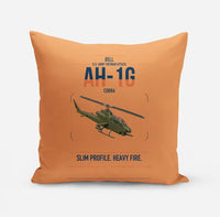 Thumbnail for Bell AH-1G Cobra design on orange pillow