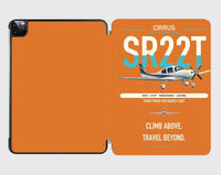 Thumbnail for Cirrus SR22T design on orange ipad tablet case