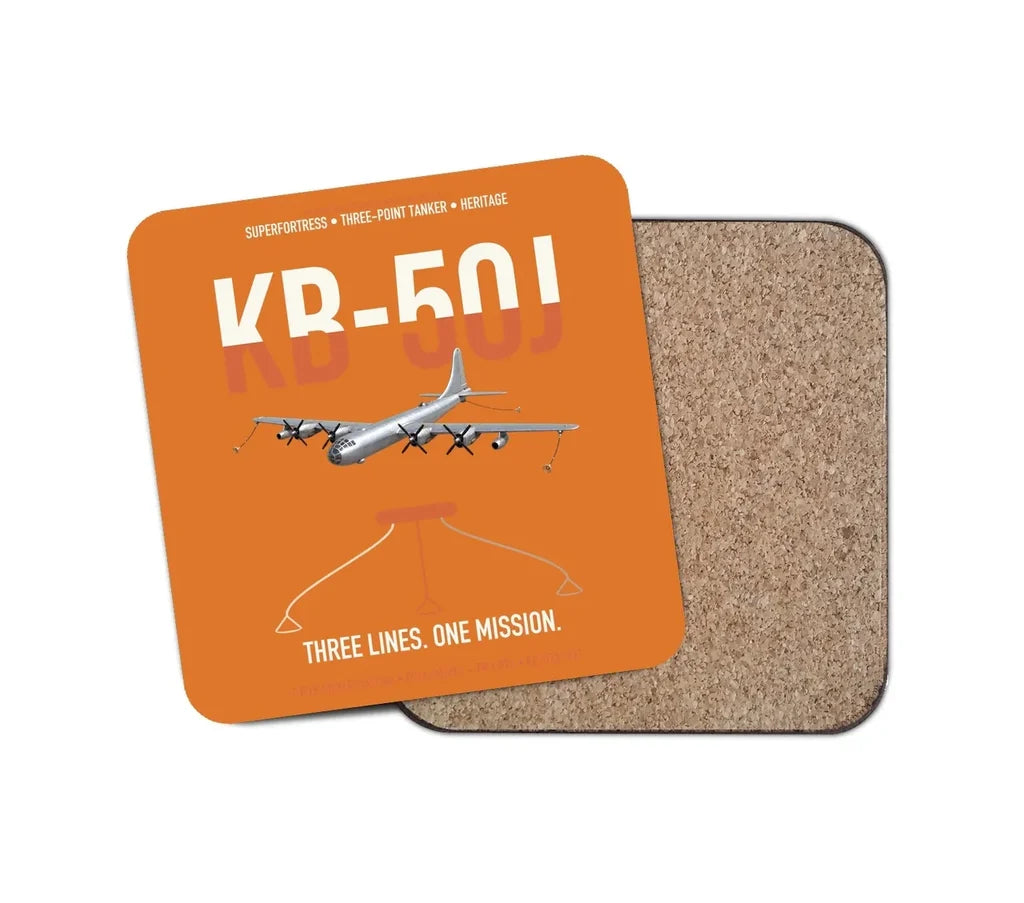 KB-50J Superfortress design on orange 1 piece coaster