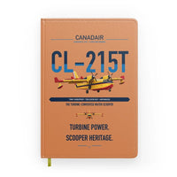 Thumbnail for Canadair CL-215T design on orange notebook
