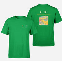 Thumbnail for Camilo Daza International Airport (CUC) design printed on green double-side t-shirt