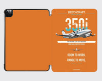 Thumbnail for Beechcraft King Air 350i design on orange ipad tablet case