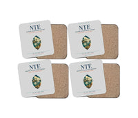Thumbnail for Nantes Atlantique Airport (NTE) design on light gray 4 pieces set coaster