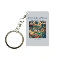 Thumbnail for VINTAGE G4331 - The Oasis Landing - Designed Key Chain design on lightgray