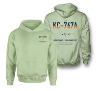 Thumbnail for Boeing KC-767A design on light green double-side hoodie, double-side print