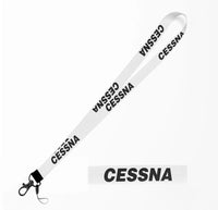 Thumbnail for Cessna & Text lanyard and ID holder in white